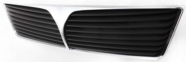 2002-2003 Mitsubishi Lancer Grille, Chrome Shell/Dark Gray Insert