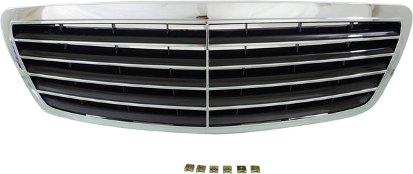 2003-2006 Mercedes S-class Grille, Chrome Shell/Black