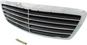 2003-2006 Mercedes S-class Grille, Chrome Shell/Black