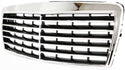 1996-1999 Mercedes E-class Grille, Chrome Shell/Black