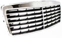 1996-1999 Mercedes E-class Grille, Chrome Shell/Black