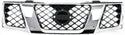 2005-2007 Nissan Pathfinder Grille, Assembly, Chrome Shell/ Black