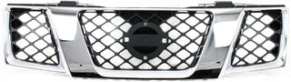 2005-2007 Nissan Pathfinder Grille, Assembly, Chrome Shell/ Black