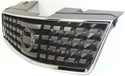 2007-2008 Nissan Sentra Grille, Chrome Shell/Black