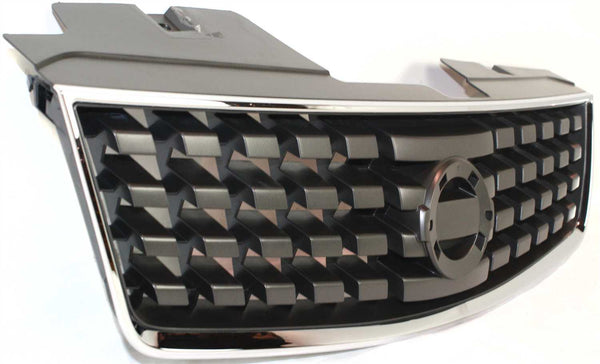 2007-2008 Nissan Sentra Grille, Chrome Shell/Black