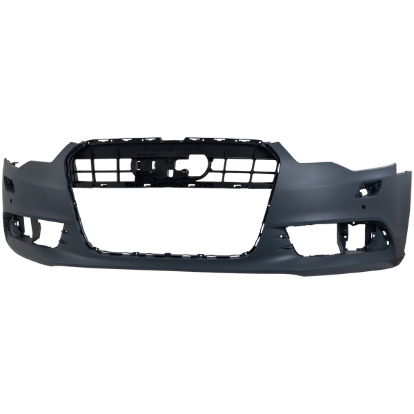 2012-2015 Audi A6 Front Bumper Cover, Primed W/Parking Aid for the years: 2012, 2013, 2014, 2015