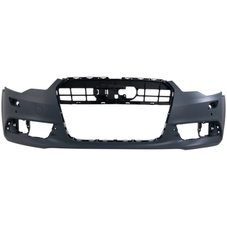 2012-2015 Audi A6 Front Bumper Cover, Primed W/Parking Aid for the years: 2012, 2013, 2014, 2015