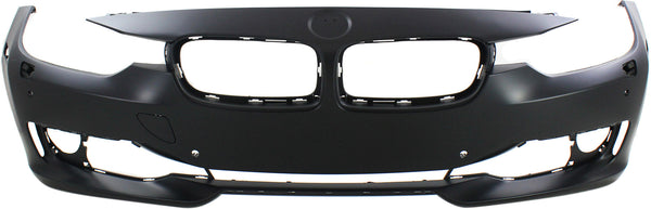 2012-2014 BMW 3-series Front Bumper Cover, Primed, w/Headlamp Washer for the years: 2012, 2013, 2014, 2015