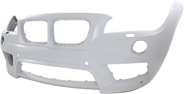 2013-2015 BMW X1 Front Bumper Cover, Primed, w/Headlamp Washer, w/Park Distance for the years: 2013, 2014, 2015