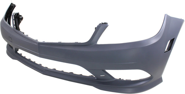 2008-2011 Mercedes-Benz C-Class Front Bumper Cover, Primed, AMG, w/o Parktronic for the years: 2008, 2009, 2010, 2011