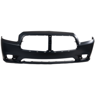 2011-2014 Dodge Charger Front Bumper Cover, Primed, w/ Adaptive Speed Control (CAPA) for the years: 2011, 2012, 2013, 2014