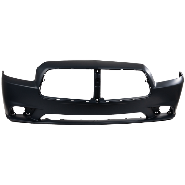 2011-2014 Dodge Charger Front Bumper Cover, Primed, w/ Adaptive Speed Control (CAPA) for the years: 2011, 2012, 2013, 2014