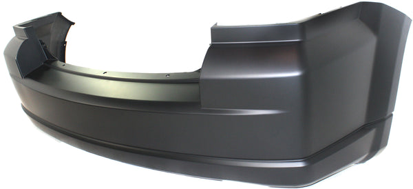 2007-2012 Dodge Caliber Rear Bumper Cover, Primed, w/Exhaust Hole, Code MCU for the years: 2007, 2008, 2009, 2010, 2011, 2012