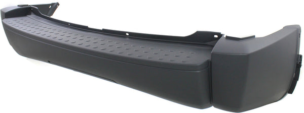 2007-2009 Dodge Nitro Rear Bumper Cover, Matte Black, W/O Trailer Hitch Hole - CAPA for the years: 2007, 2008, 2009