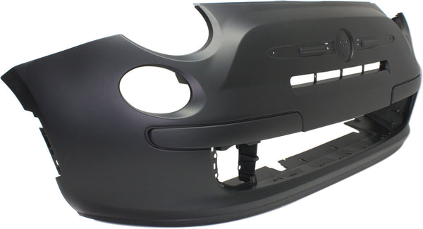 2012-2015 Fiat 500 Front Bumper Cover, Primed, With Fog Lights for the years: 2012, 2013, 2014, 2015, 2016, 2017