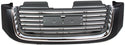 2002-2009 GMC Envoy Grille, Black Shell/Chrome Insert