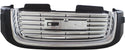 2002-2009 GMC Envoy Grille, Black Shell/Chrome Insert