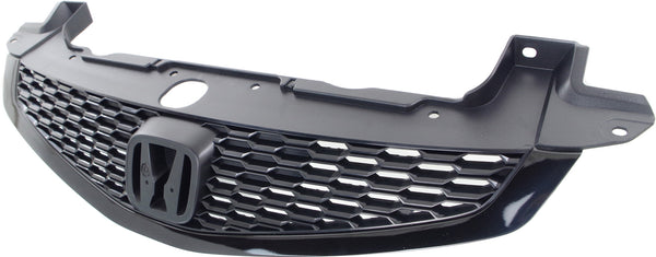 2012-2013 Honda Civic Grille, Painted-Black