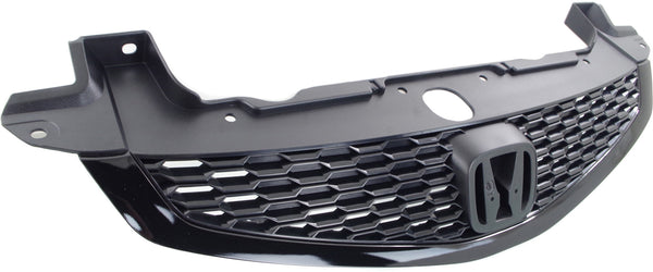 2012-2013 Honda Civic Grille, Painted-Black