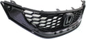 2013-2014 Honda Civic Grille, Painted-Black, Sedan