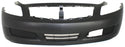 2007-2008 Infiniti G35 Front Bumper Cover, Primed, w/ Sensor Hole, w/ T for the years: 2009