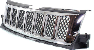 2011-2013 Jeep Grand Cherokee Grille, Chrome Shell