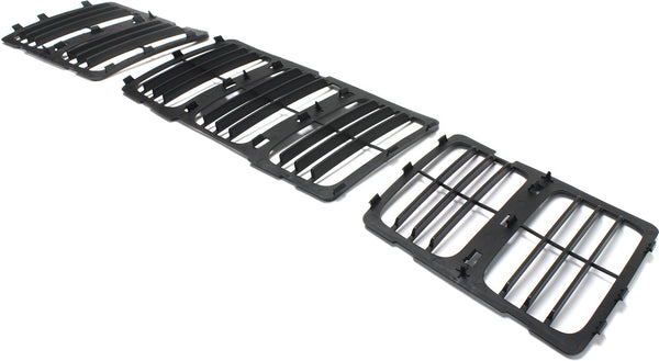 2014-2015 Jeep Grand Cherokee Grille, Louvered Insert, Black