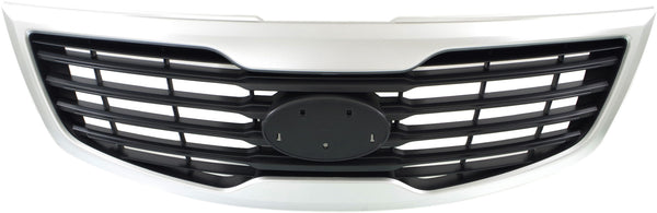 2011-2012 Kia Sportage Grille, Silver Molding