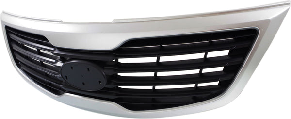 2011-2012 Kia Sportage Grille, Silver Molding