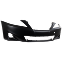 2011-2013 Lexus IS250 Front Bumper Cover, w/o Park Distance & HLW, Base for the years: 2011, 2012, 2013