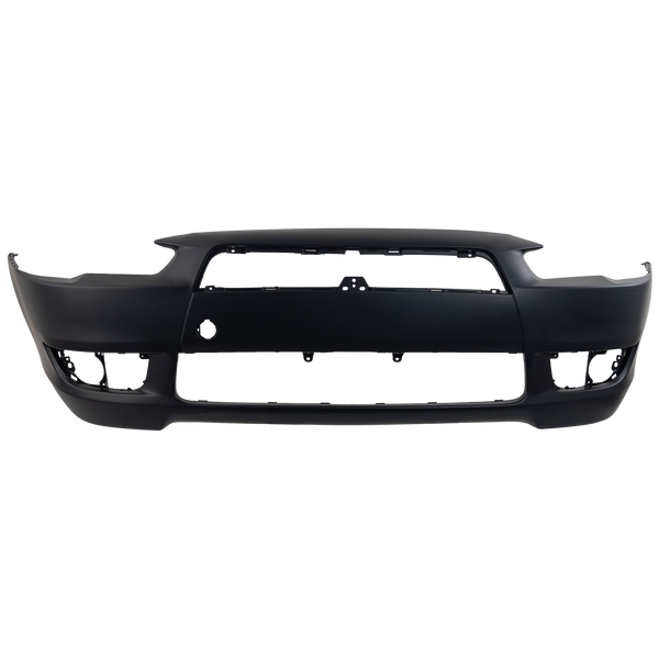 2008-2015 Mitsubishi Lancer Front Bumper Cover, Primed, w/o Air Dam Hole for the years: 2008, 2009, 2010, 2011, 2012, 2013, 2014, 2015