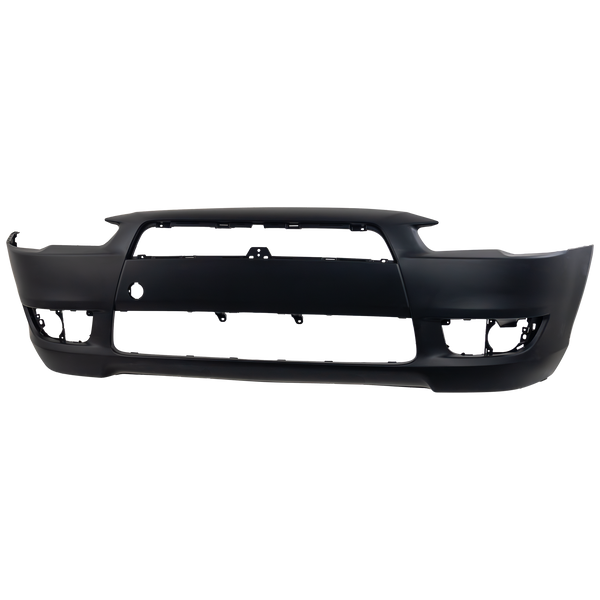 2008-2015 Mitsubishi Lancer Front Bumper Cover, Primed, w/o Air Dam Hole for the years: 2008, 2009, 2010, 2011, 2012, 2013, 2014, 2015