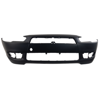 2008-2015 Mitsubishi Lancer Front Bumper Cover, Primed, w/o Air Dam Hole for the years: 2008, 2009, 2010, 2011, 2012, 2013, 2014, 2015