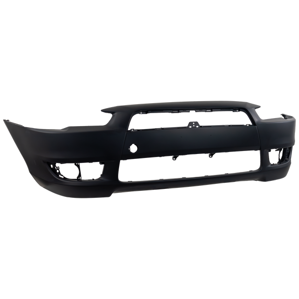 2008-2015 Mitsubishi Lancer Front Bumper Cover, Primed, w/o Air Dam Hole for the years: 2008, 2009, 2010, 2011, 2012, 2013, 2014, 2015