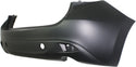 2014-2015 Mazda 3 Rear Bumper Cover, Primed, Hatchback for the years: 2014, 2015, 2016