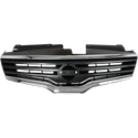 2007-2009 Nissan Altima Grille, Chrome Shell/Dark Gray