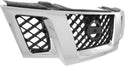 2009-2015 Nissan Frontier Grille, Chrome Shell/Black