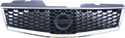 2009-2012 Nissan Sentra Grille, Chrome Shell/Dark Gray