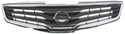 2010-2012 Nissan Sentra Grille, Chrome Shell/Dark Gray