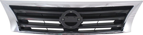 2013-2015 Nissan Altima Grille, Chrome Shell/Black