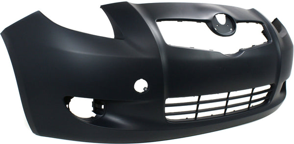 2007-2008 Toyota Yaris Front Bumper Cover, Primed, w/ Fog Lamp Holes, Hatchback (CAPA) for the years: 2007, 2008