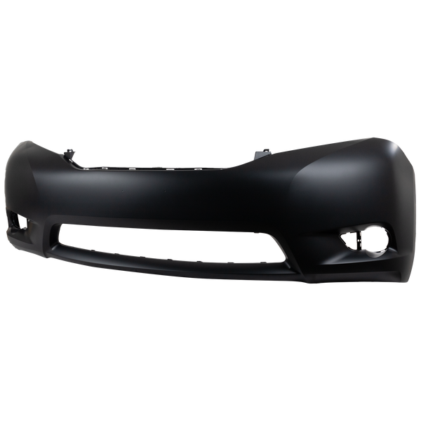 2011-2015 Toyota Sienna Front Bumper Cover, Primed, w/Out Parking Sensor for the years: 2011, 2012, 2013, 2014, 2015, 2016, 2017