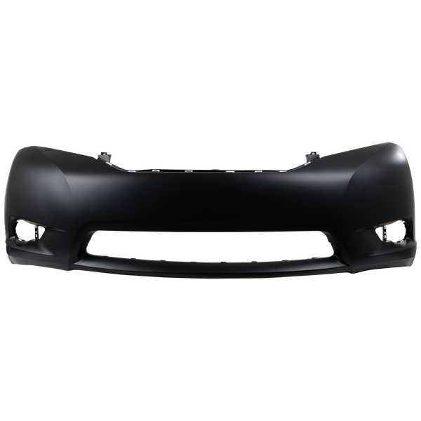 2011-2015 Toyota Sienna Front Bumper Cover, Primed, w/Out Parking Sensor for the years: 2011, 2012, 2013, 2014, 2015, 2016, 2017