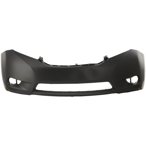 2011-2015 Toyota Sienna Front Bumper Cover, Primed, w/o Parking Sensor for the years: 2011, 2012, 2013, 2014, 2015, 2016, 2017