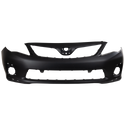 2011-2013  Toyota Corolla Front Bumper Cover, Primed, W/ Spoiler Hole