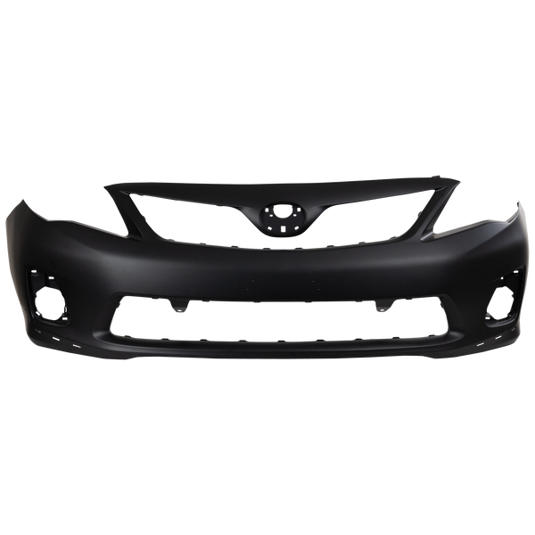 2011-2013  Toyota Corolla Front Bumper Cover, Primed, W/ Spoiler Hole