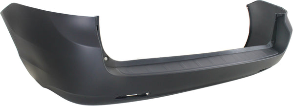 2011-2015 Toyota Sienna Rear Bumper Cover, Primed, w/o Park Distance Sensor for the years: 2011, 2012, 2013, 2014, 2015, 2016, 2017