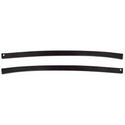 1978-1981 Pontiac LeMans Front Weatherstrip Retainer Stainless Steel with Black Paint (Pair)