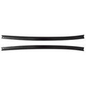 1978-1981 Pontiac LeMans Front Weatherstrip Retainer Stainless Steel with Black Paint (Pair)