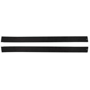 1978-1987 Chevy El Camino T-Top Rear Weatherstrip Retainer Stainless Steel with Black Paint (Pair)